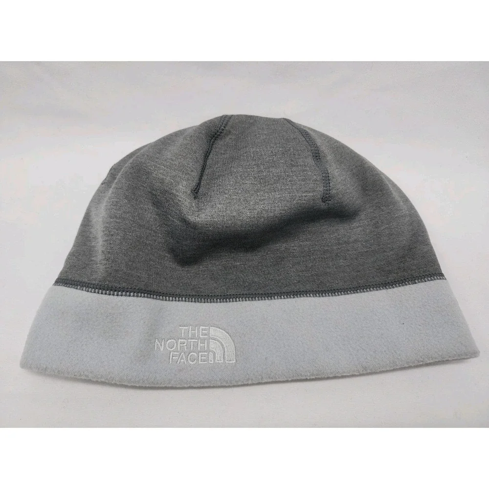 The North Face Unisex One Size Two Tone Gray Beanie Hat EUC